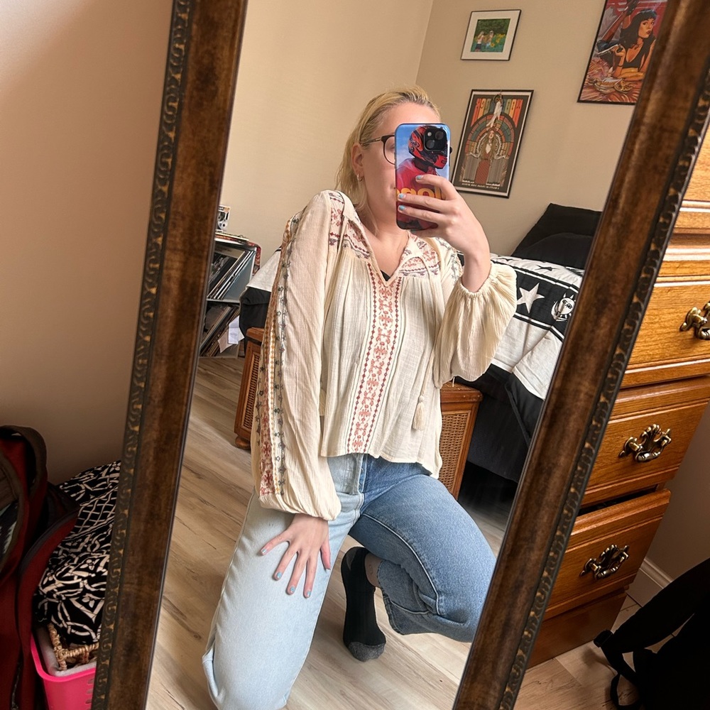 small american eagle boho top
